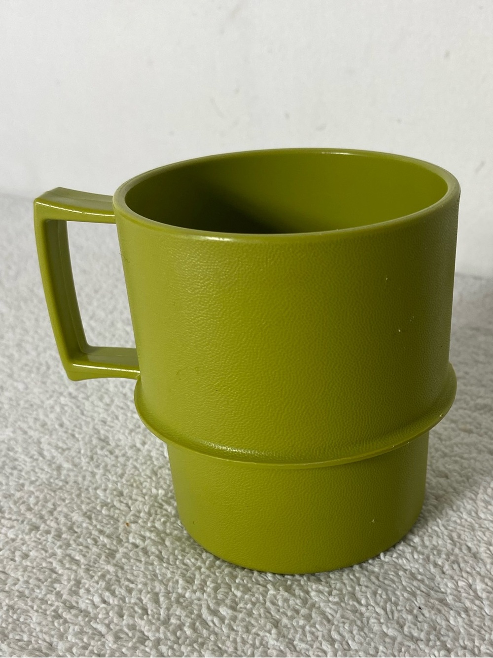5/$35 Vintage 70s Tupperware 1312 Avocado Green Stacking Mug Replacement Cup